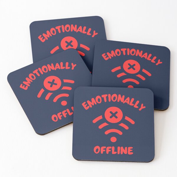 Item preview, Emotionally Offline Funny WiFi Signal No Connection Humor Gift designed and sold by Rocklights.