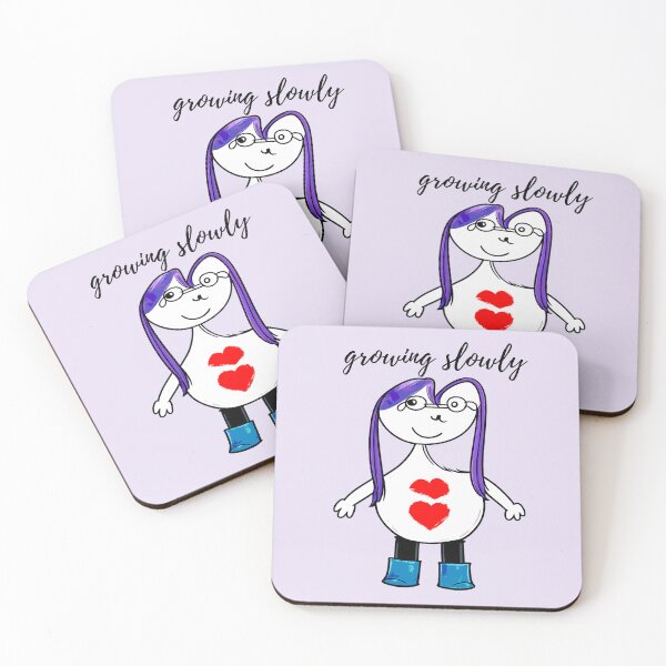 Item preview, Growing Slowly Cute Purple Hair Character designed and sold by SoftBeing.