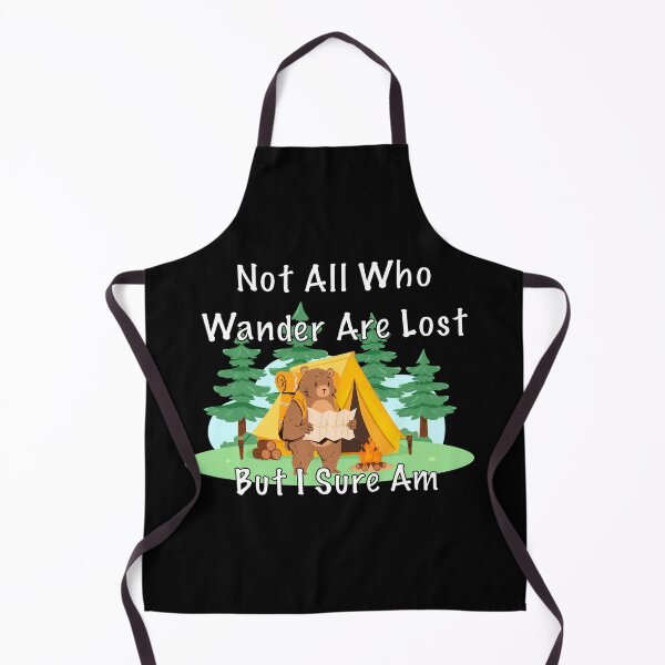 Item preview, Funny “Not All Who Wander Are Lost“ Camping Bear designed and sold by Vileprint.