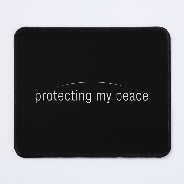 Item preview, Protecting My Peace Minimal Typography T-Shirt | Introvert Quote Aesthetic Design designed and sold by PixelPlush.