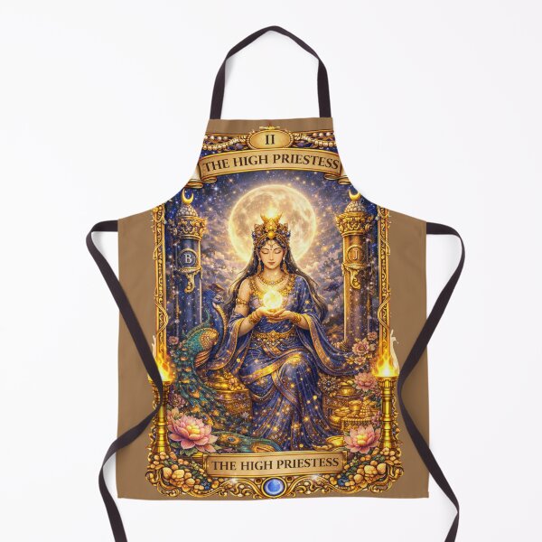 Item preview, The High Priestess Moon Goddess Tarot Card designed and sold by Sksticker991.