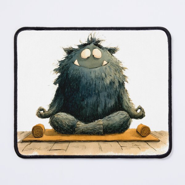 Item preview, Cute Zen Monster Yoga Meditation. designed and sold by Mr Lee.