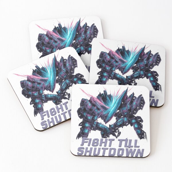 Item preview, Fight Till Shutdown Neon Art designed and sold by Velvet-motive.