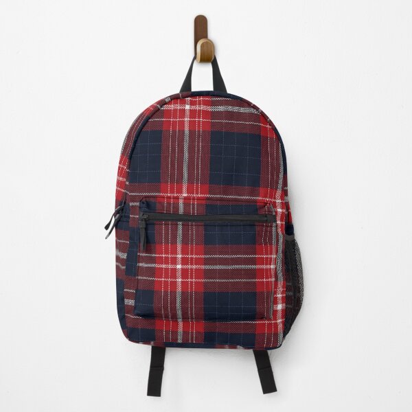 Item preview, Blue, red and white tartan fabric designed and sold by Luddau.