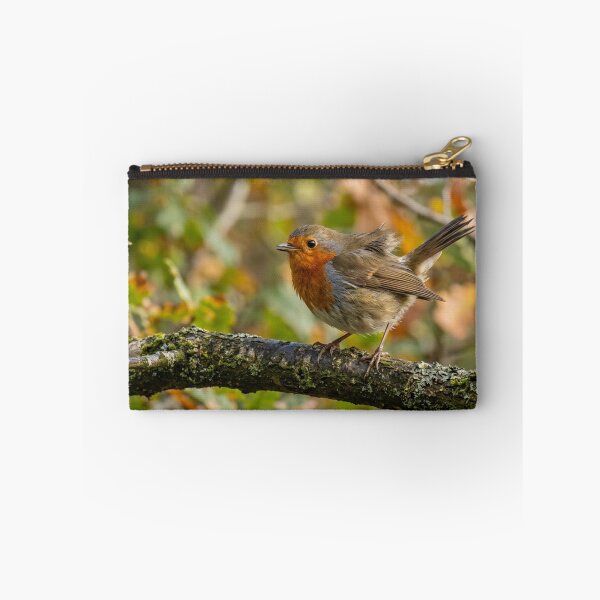 Item preview, Robin perched on a branch with wind in its feathers. designed and sold by Malisa345.