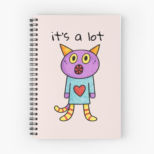 Item preview, It's A Lot Cute Anxious Cat designed and sold by SoftBeing.