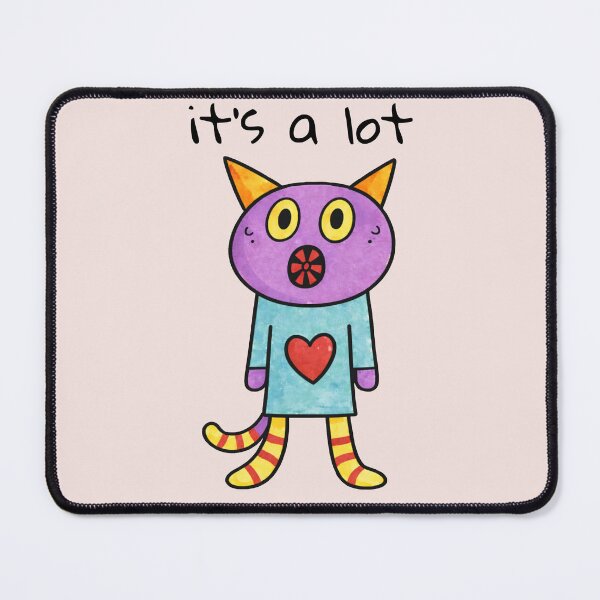 Item preview, It's A Lot Cute Anxious Cat designed and sold by SoftBeing.