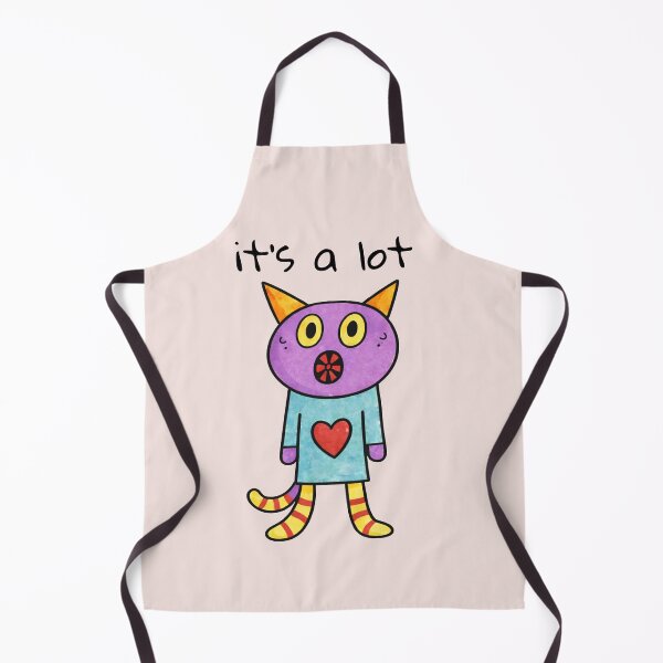 Item preview, It's A Lot Cute Anxious Cat designed and sold by SoftBeing.
