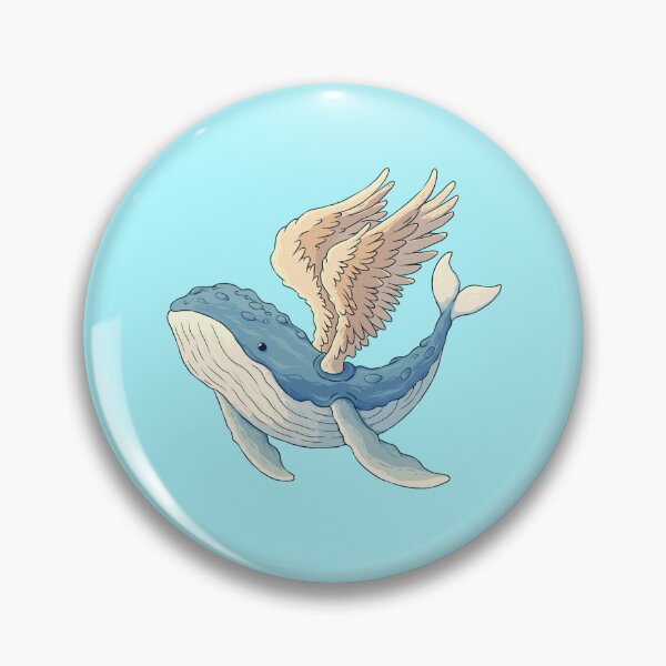 Item preview, Majestic Blue Whale with Angel Wings designed and sold by DJava-ArtO.