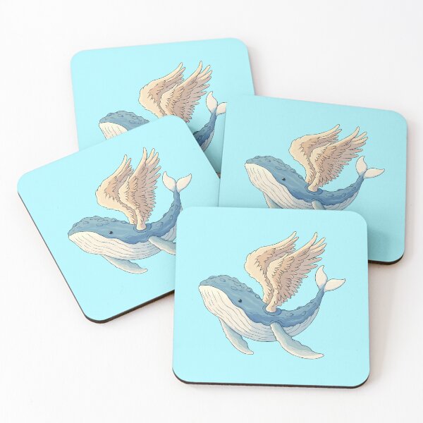 Item preview, Majestic Blue Whale with Angel Wings designed and sold by DJava-ArtO.