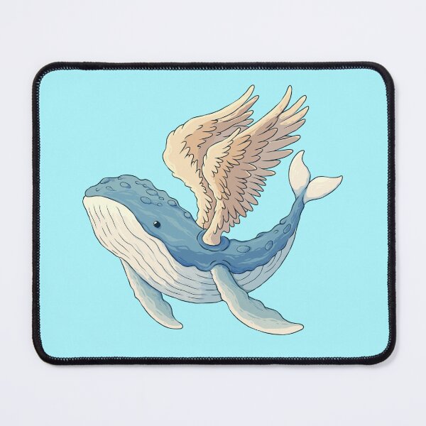 Item preview, Majestic Blue Whale with Angel Wings designed and sold by DJava-ArtO.