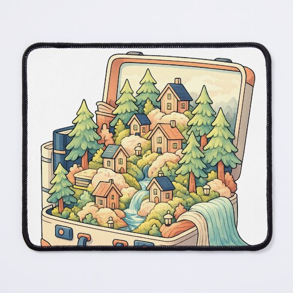 Item preview, Miniature World in Suitcase Fantasy Design designed and sold by SoftSproutstu.