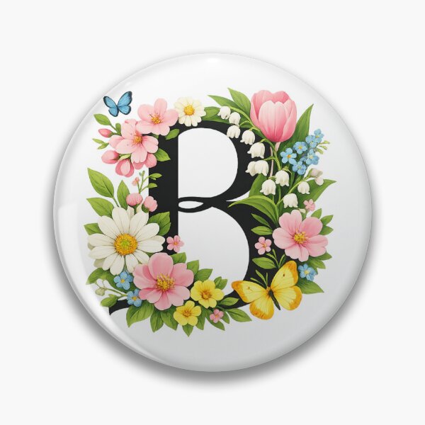 Item preview, Spring magic for Mom – Personalized floral monogram B designed and sold by CoolContent Factory.