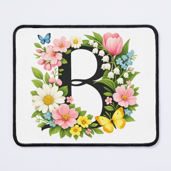 Item preview, Spring magic for Mom – Personalized floral monogram B designed and sold by CoolContent Factory.