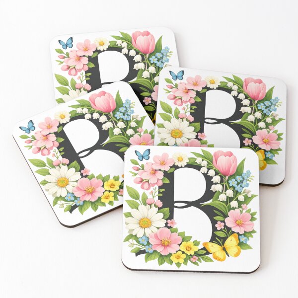 Item preview, Spring magic for Mom – Personalized floral monogram B designed and sold by CoolContent Factory.