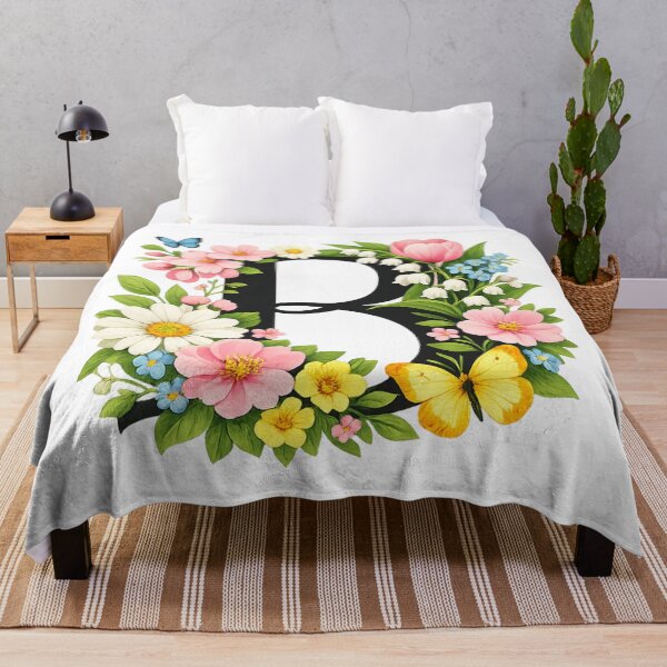 Item preview, Spring magic for Mom – Personalized floral monogram B designed and sold by CoolContent Factory.
