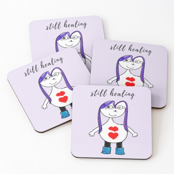 Item preview, Still Healing Cute Purple Hair Character designed and sold by SoftBeing.