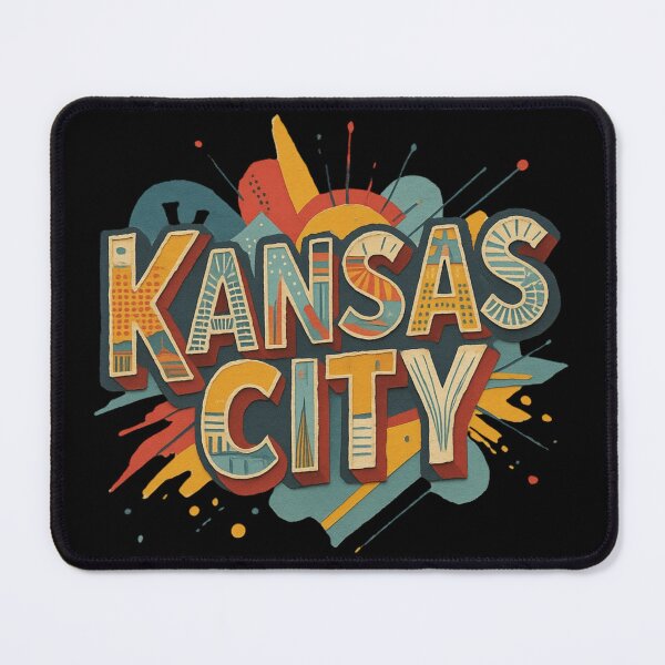 Item preview, Kansas City Heart of America Artistic Typography designed and sold by RDproject.