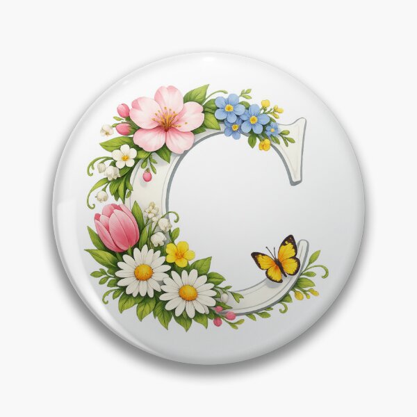 Item preview, Spring magic for Mom – Personalized floral monogram C designed and sold by CoolContent Factory.