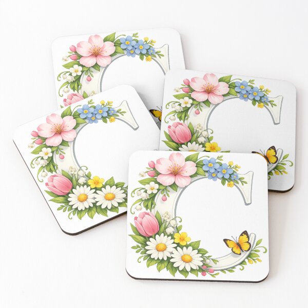 Item preview, Spring magic for Mom – Personalized floral monogram C designed and sold by CoolContent Factory.
