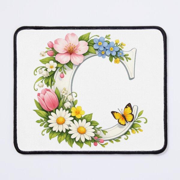 Item preview, Spring magic for Mom – Personalized floral monogram C designed and sold by CoolContent Factory.