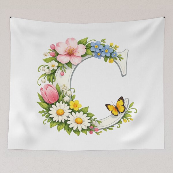Item preview, Spring magic for Mom – Personalized floral monogram C designed and sold by CoolContent Factory.