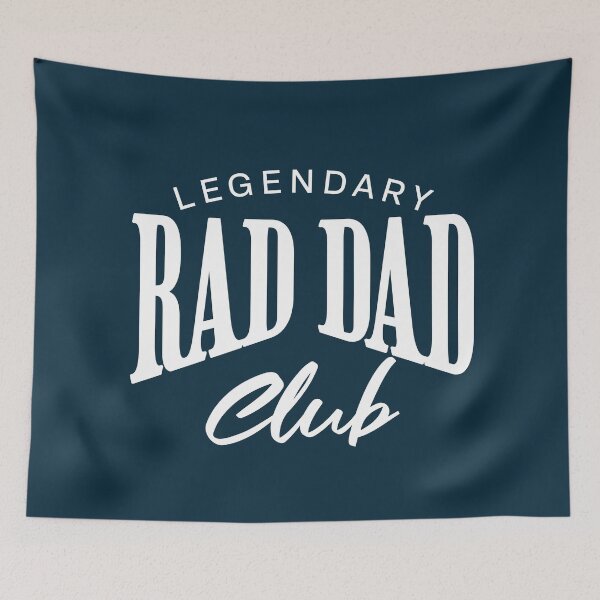 Item preview, Legendary Rad Dad Club Retro Father Tee designed and sold by NosandEdgy.