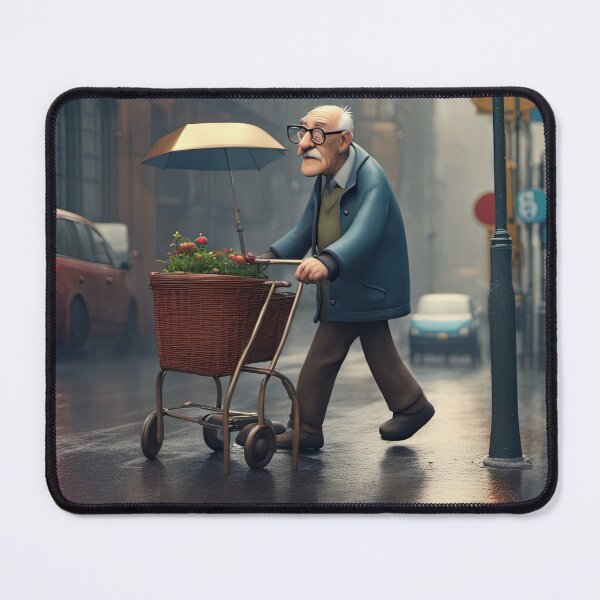 Item preview, Old Man Crossing the Road designed and sold by Colin Bentham.