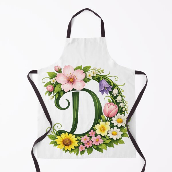 Item preview, Floral magic for Mom – Personalized floral monogram D designed and sold by CoolContent Factory.
