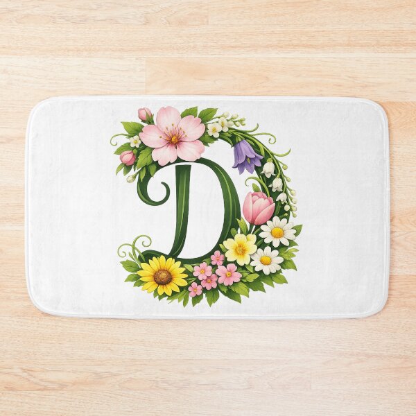 Item preview, Floral magic for Mom – Personalized floral monogram D designed and sold by CoolContent Factory.