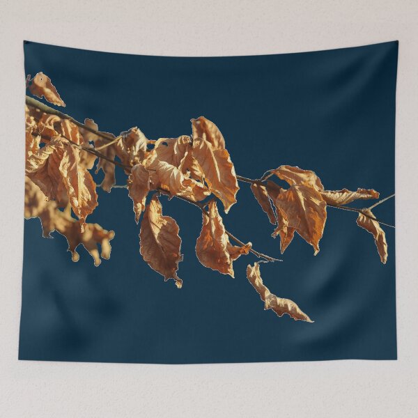Item preview, Natural Autumn Branch with Dry Leaves – Detailed Botanical Design designed and sold by busurman.
