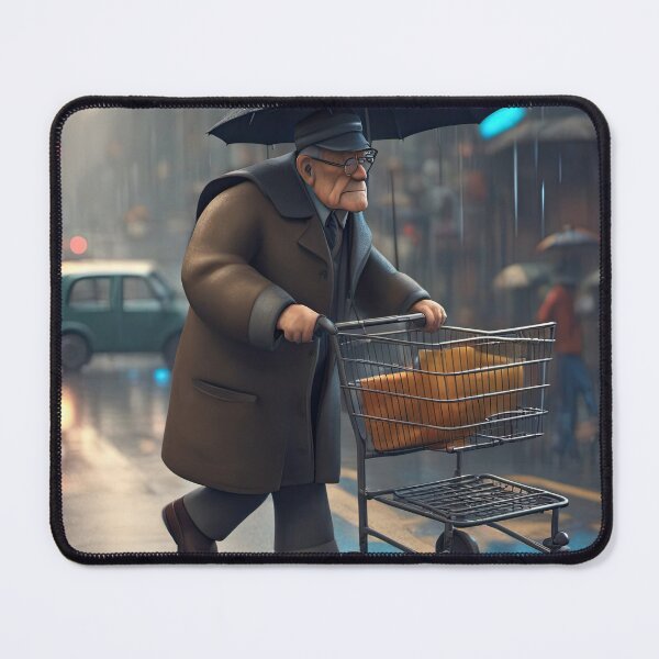Item preview, Old Man Crossing the Road designed and sold by Colin Bentham.
