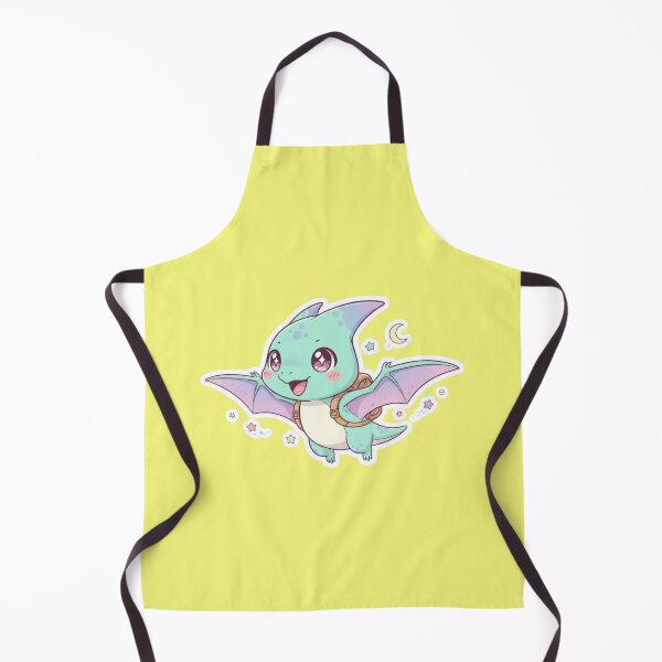 Item preview, Kawaii Flying Pterodactyl Baby Dinosaur With Backpack And Magic Stars designed and sold by bvdesignart.