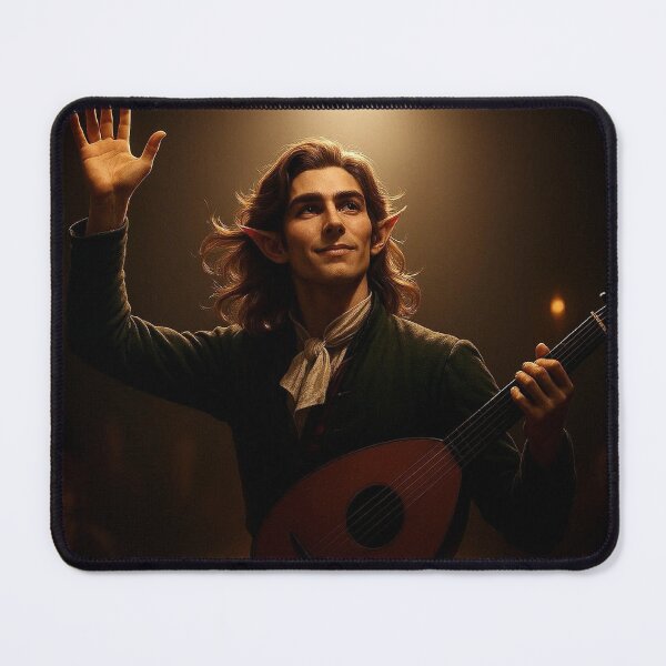 Item preview, AI generated pretty boy elf bard designed and sold by AI-this-is-AI.
