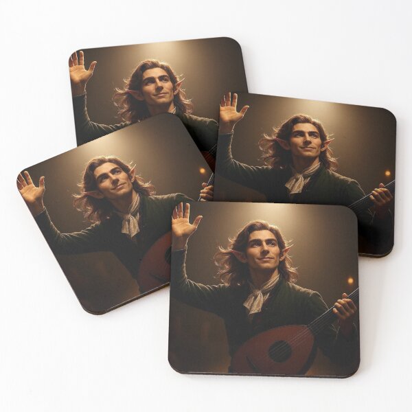 Item preview, AI generated pretty boy elf bard designed and sold by AI-this-is-AI.