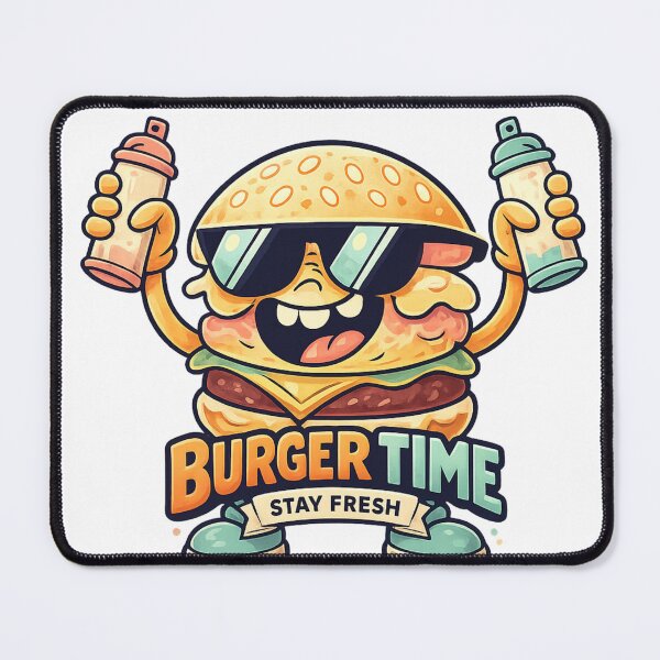 Item preview, Burger Time Funny Food Lover Design designed and sold by SoftSproutstu.