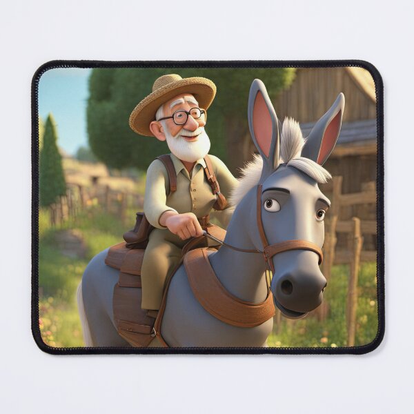 Item preview, Old Man riding a donkey designed and sold by Colin Bentham.