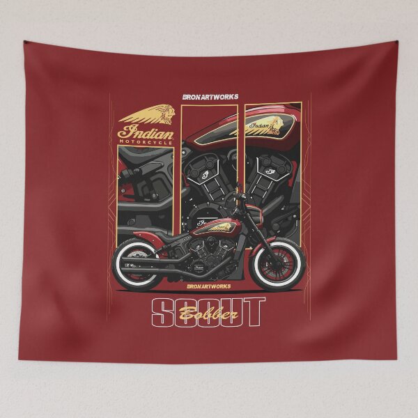 Item preview, Indian Scout Bobber Custom Red designed and sold by BronArtworks.