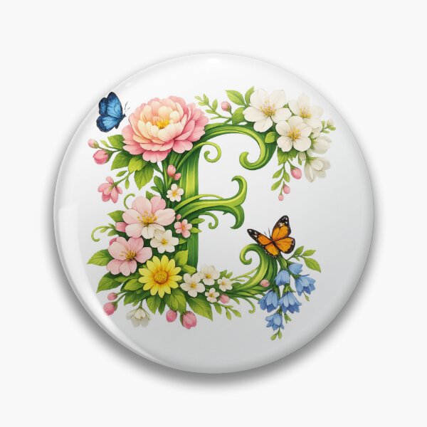 Item preview, Springtime magic for Mom – Personalized floral monogram E designed and sold by CoolContent Factory.
