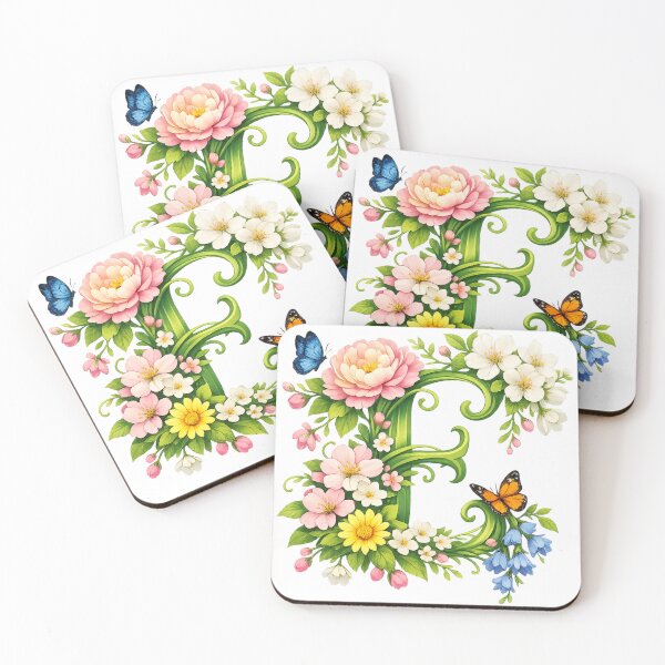 Item preview, Springtime magic for Mom – Personalized floral monogram E designed and sold by CoolContent Factory.