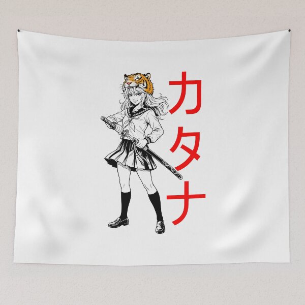 Item preview, The girl with the katana designed and sold by krabbaraban.