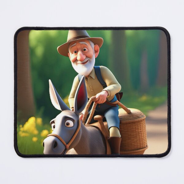 Item preview, Old Man riding a donkey designed and sold by Colin Bentham.