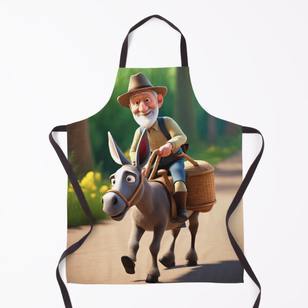 Item preview, Old Man riding a donkey designed and sold by Colin Bentham.