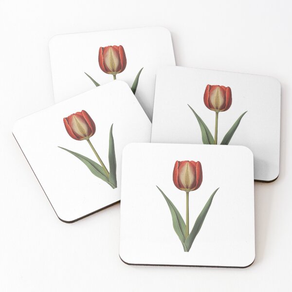 Item preview, Retro red tulip designed and sold by uunaa.
