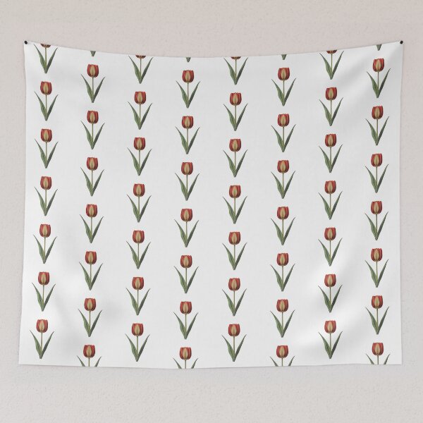 Item preview, Retro red tulip designed and sold by uunaa.