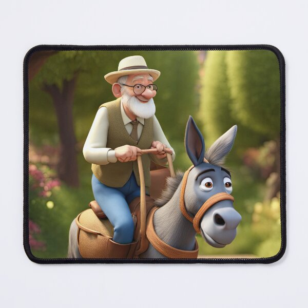 Item preview, Old Man riding a donkey designed and sold by Colin Bentham.