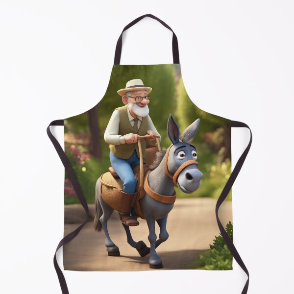 Item preview, Old Man riding a donkey designed and sold by Colin Bentham.