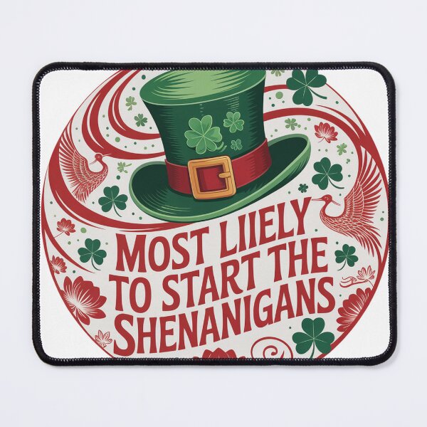 Item preview, Chinese Paper Cut Leprechaun Hat with Clover designed and sold by Bloomkept.