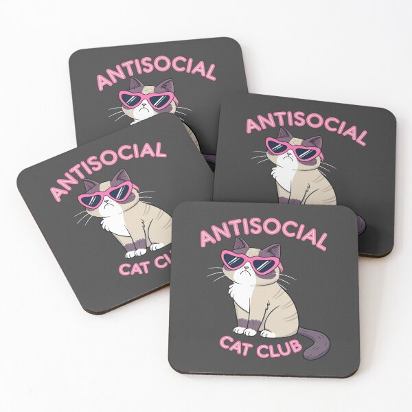 Item preview, Antisocial Cat Club - Introvert Cat Humor designed and sold by Artiviose.