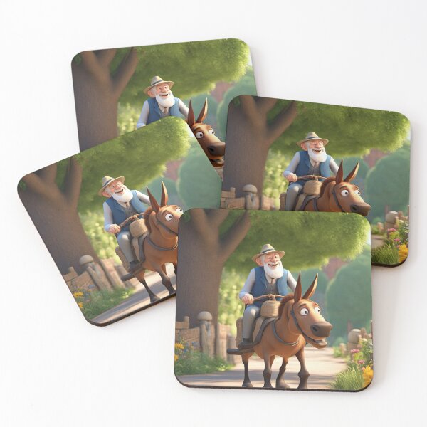 Item preview, Old Man riding a donkey designed and sold by Colin Bentham.